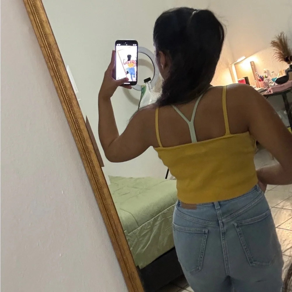 Yellow Ruffle Top - Picture 3 of 5